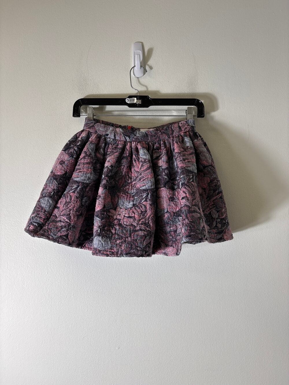 Girls Morley Pink Floral Mini Party Skirt Sz 7